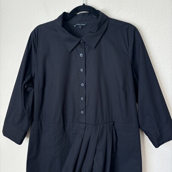 Universal Standard x Danielle Brooks The Danielle Button Pleated Shirt Dress - Picture 7 of 15